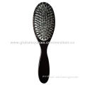 C style wooden bristle loop brush for hair extensions comb for salon